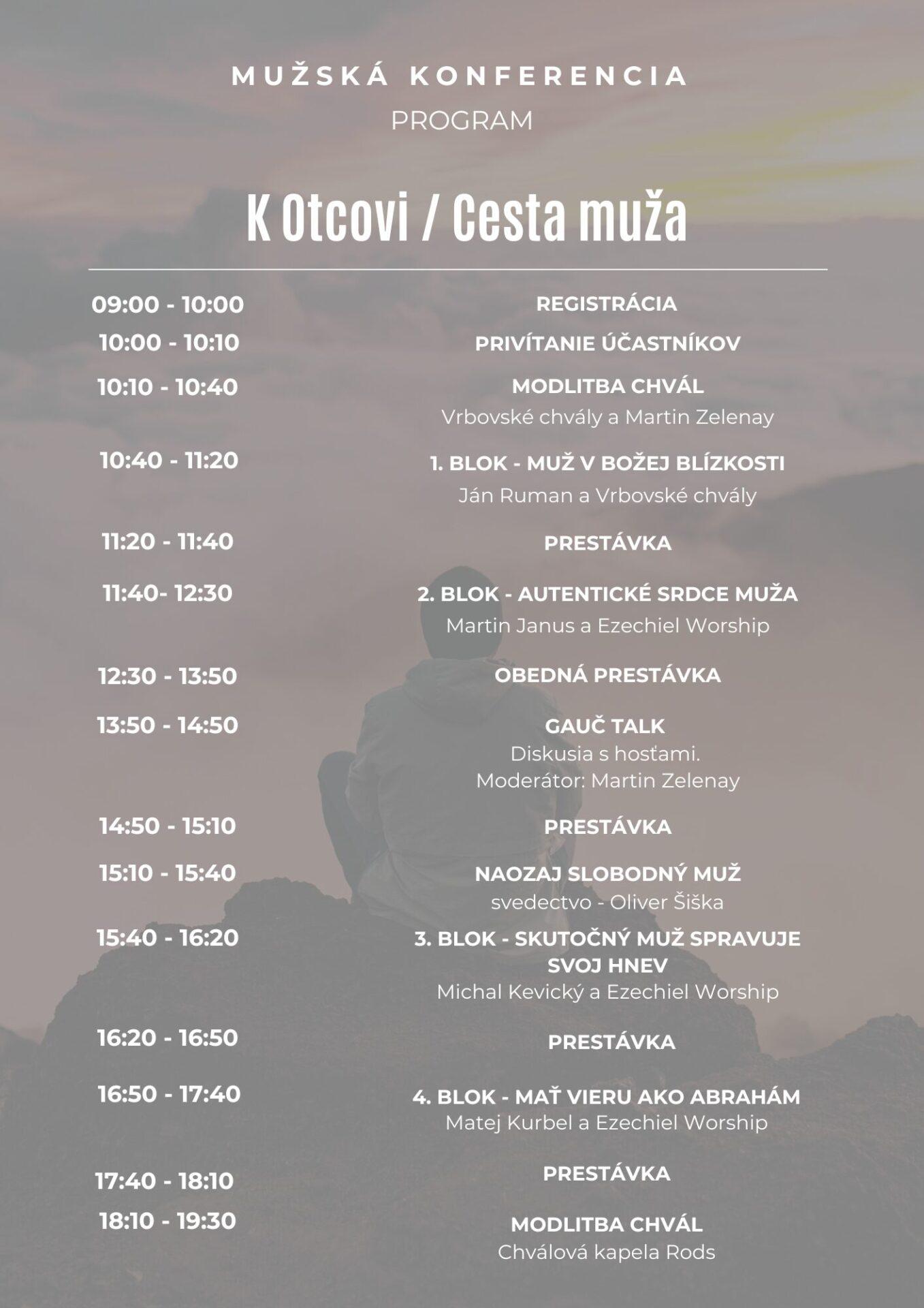 Kráčať k Otcovi je pozvanie pre každého muža…