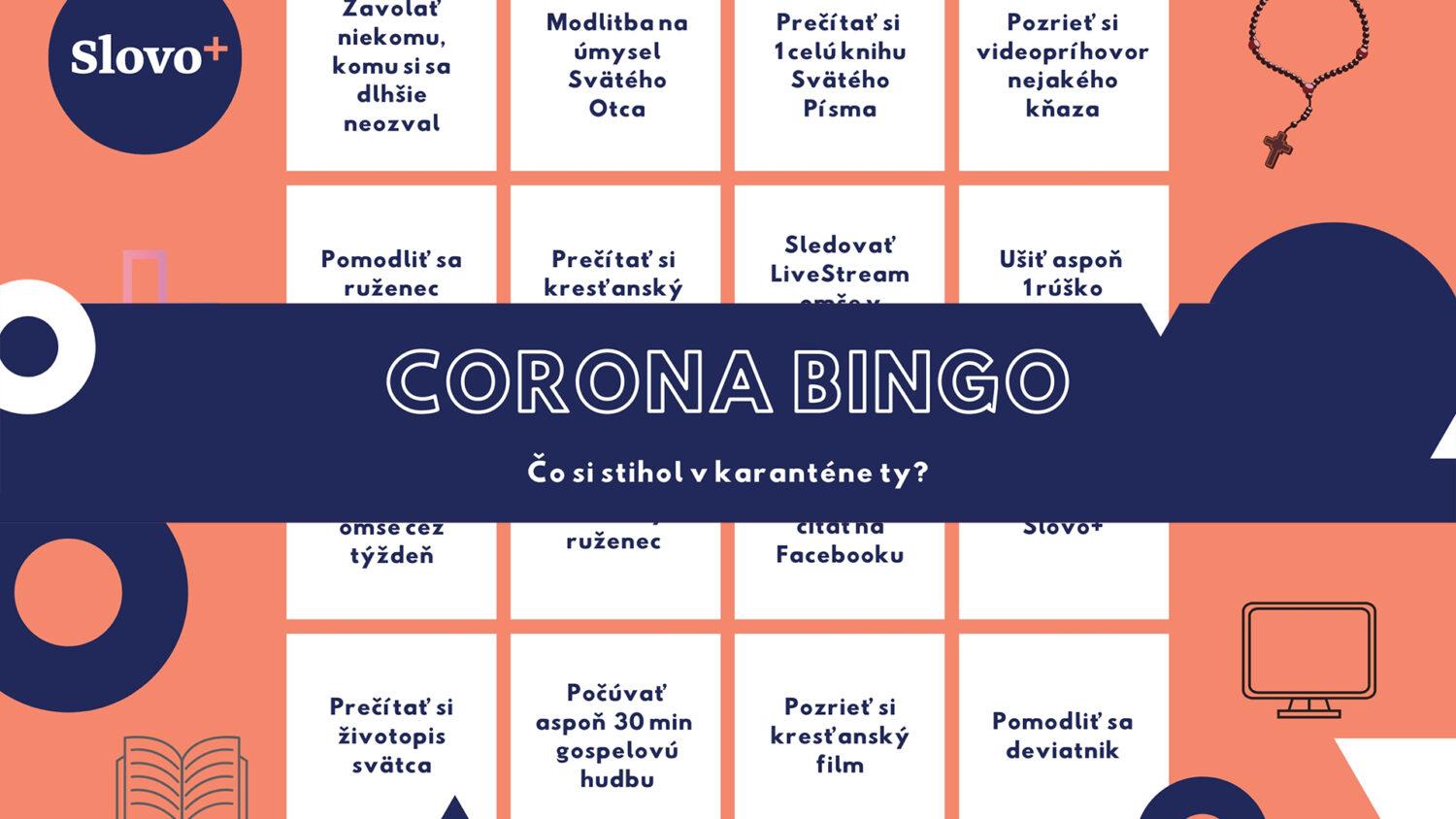 Nudíte sa? A čo tak zahrať si pôstne Corona Bingo?