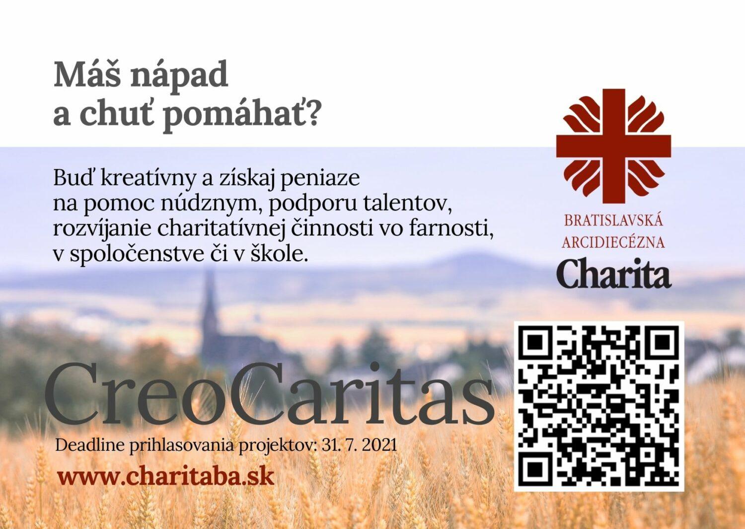 Bratislavská arcidiecézna charita prvýkrát vyhlasuje grantový program na podporu kreatívnej charitnej činnosti