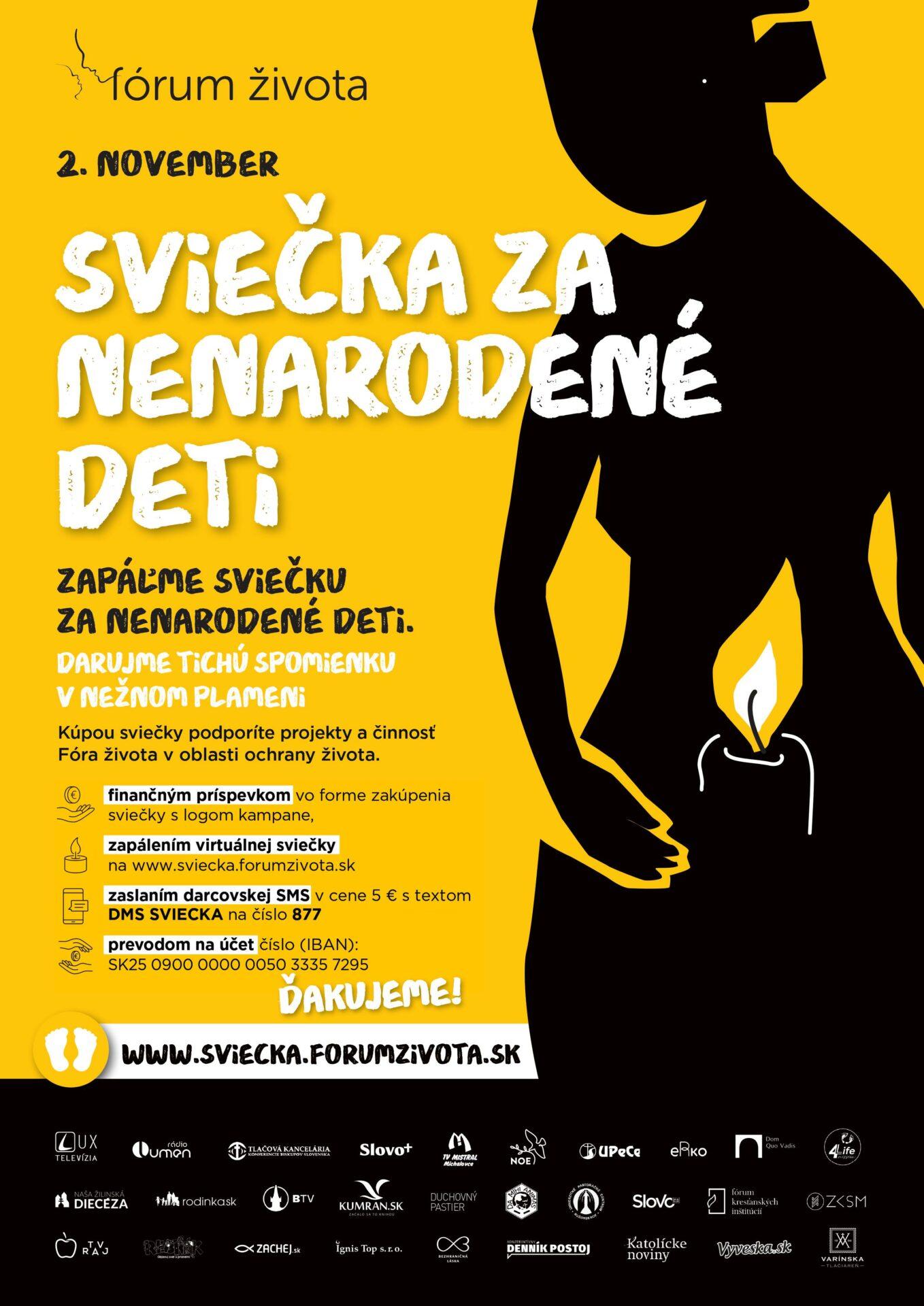 Kampaň Sviečka za nenarodené deti citlivo otvára tabuizovanútému potratov